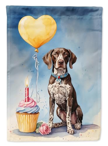 Caroline's Treasures German Shorthaired Pointer Happy Birthday House Flag Large…