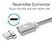 Smart&Cool 5 Feet Gen6 Magnetic USB-C Fast Charging (Max Charging Current: 3A) and Data Sync Cable for Galaxy S8/S8 Plus/S9, LG G5/G6, Nokia 950/950XL etc. (5ft-Sliver Twin-Pack)