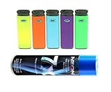 5 Ct MK Colorful Jet Torch Lighters with NEON 7X
