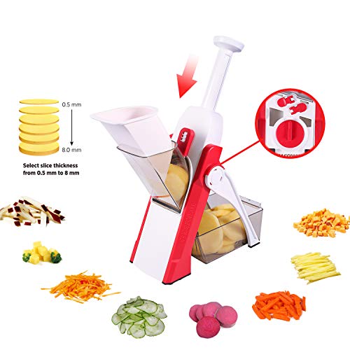 Vegetable Cutter Mandoline Slicer,ONCE FOR ALL.Food Chopper,Dicer Fruit,French Fry Julinner - Thumbnail 7