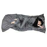 Browint Sleeping Bag Liner with All Around Two-Way Zipper, Travel Sheet, 87″x41″ Extra Wide Travel Sleep Sack for Hotel, Super Soft Silky Fiber Sleep Sheet, Multifunctional Bed Sheet