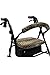 Crutcheze Leopard Rollator Walker Seat and Backrest Covers Designer Fashion Accessories Made in USA