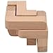 SODIAL 3D Wooden Interlocked Surround Lock Logic Puzzle Burr Puzzles Brain Teaser Intellectual Toy Magic Cube