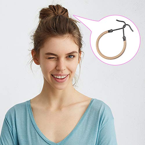 Hotop 15 Pieces Elastic Hook Hair Tie Styling Ponytail Holder Hooks