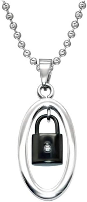 Liara - Lock Necklaces Surgical Grade Stainless Steel. Polished and Nickel Free