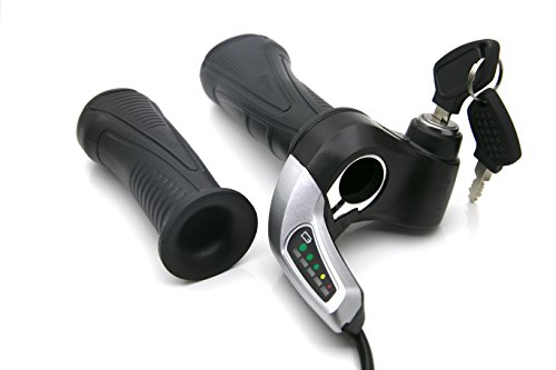 Speed Control Throttle Grip With Keys And Battery Power Bar For EBike, Scooter and Electric Bicycle