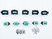 CNKF 5 Sets DT 8 Pin black male and female auto Waterproof Electrical Wire Connector Plug DT06-8S DT04-8P