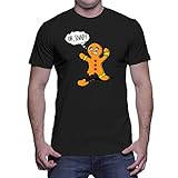 HAASE UNLIMITED Mens Oh Snap - Broken Christmas Cookie T-shirt