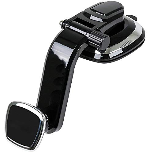Premium Magnetic Dashboard Cellphone Car Mount, Adjustable Super Strong Grip Vehicle Windshield Phone Holder Universal Compatible with All Smartphones