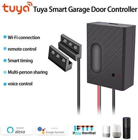Akin Abrepuertas de garaje WiFi Alexa Smart Garage Door Switch Controller con temporizador Tuya APP Control remoto fcil de instalar controlador compatible con AlexaGoogle Home