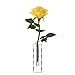 DEFAITH Crystal Vase Stand for Gold Rose, Fresh-Cut Rose Flowers Decorative Centerpiece for Home or Table 1.18