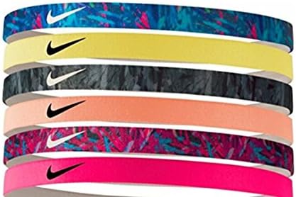 NIKE Printed Headbands Assorted 6pk