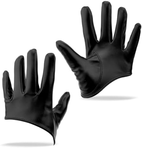 Amazon.com: Andy's Orchids Women Half Finger Gloves, PU Leather