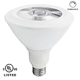 18W Dimmable PAR38 LED Light Bulb,UL-listed COB Spotlight, 100W Halogen Equivalent, 5000K Daylight 1100LM for Stage, Scene, Event, Residential, Commercial, General Lighting