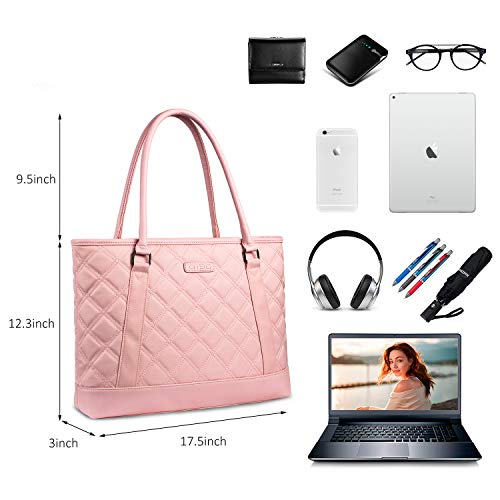 image for Laptop Tote Bag DTBG 15.6 Inch Women Shoulder Bag Canvas Briefcase Cas