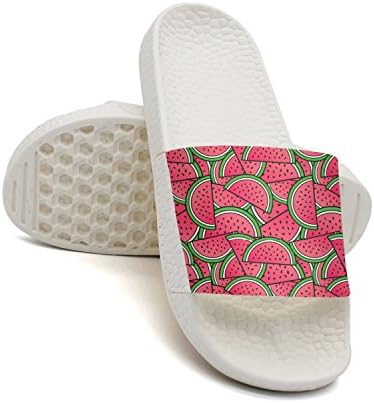 GKEPJYVCK I Love Watermelon Summer Love Summer Quote Women Slippers Low Top Loafer White