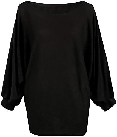 WOMOWO Womens Casual Bat-wing Sleeve Loose Pullover Fashion Sweaters Tops