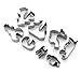 Christmas Stainless Steel 3D Cookie Cutters Set Cookies Molds – 8 piece- Christmas tree, Santa Claus, Sika deer, Skiing.
