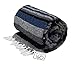 Open Road Goods Handwoven Mexican Diamond Blanket, Throw, or Yoga Bolster - Black & Grey Diamond Pattern Blanket - Midnight