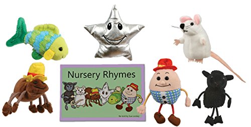 The Puppet Company Traditional Story Sets Nursery Rhymes Book and Finger Puppets Set