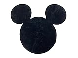 Disney Mickey Mouse Black Cotton Tufted Bath Rug (Official Disney Product)