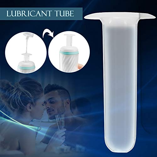 Male Masturbator Cup with Vacuum Suction, 3D Pocket Pussy Stroker with Realistic Inside Textures for Men Masturbation, Allovers Portable Masturbation Cup Adult Sex Toys with Lubricant Pipe