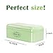All-Green Products Vintage Bread Box For Kitchen Stainless Steel Metal in Retro Green + FREE Butter Dish + FREE Bread Serving Suggestions eBook 16.5