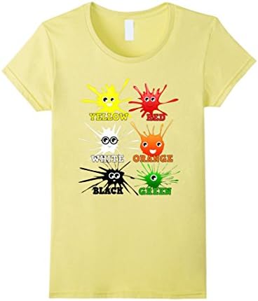 Womens Learning Colors Is Easy T-Shirt for Teachers and Toddlers XL Lemon