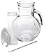 Bormioli Rocco Kufra Glass Pitcher with Ice Container and Lid, 72 3/4 oz