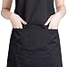 Salon Professional Barber Hair-cutting Apron, Colorfulife Adult Hair Coloring Styling Aprons with Pocket Hairdresser Adjustable Working Clothes Boutique Hair Clothing Hairdressing Wrap T038 (Black)
