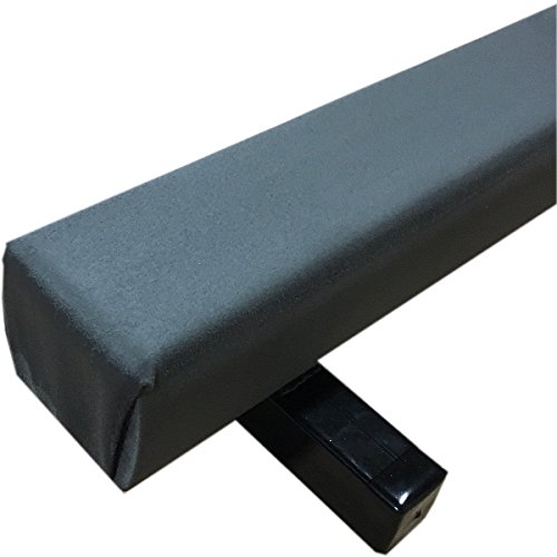 The Beam Store 8-Feet Low Profile Suede Balance Beam (Grey) Made in USA