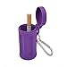 Honoro Portable Ashtray with Lid for Outdoor,ABS Smokeless Windproof Cigarettes Ashtray with Keychain,Purple