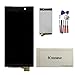 KNONEW Compatible for Sony Xperia Z5 E6603 E6653 E6683 Screen Replacement Glass LCD Display Touch Digitizer Assembly Tools（Black