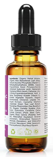 Naturalico Anti Aging Organic 20% Vitamin C Serum for Face with Hyaluronic Acid 1 Oz