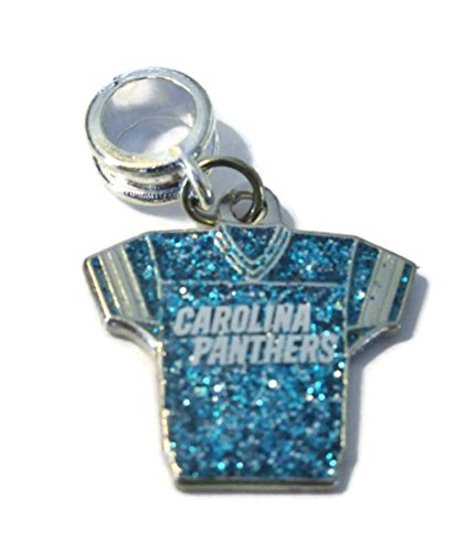 CAROLINA PANTHER NFL JERSEY GLITTER CHARM