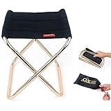 KOLODOGO Portable Folding Camping Stool, Lightweight Camping Stool, Large Size Foldable Outdoor Chair for Camping, Travel, Hiking, BBQ, Fishing, Garden, Beach