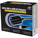 Vantec CB-ISATAU2 SATA/IDE to USB 2.0 Adapter Supports 2.5-Inch, 3.5-Inch, 5.25-Inch Hard Disk Drives (Black)