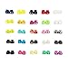 Summer-Home 50Pcs 25 Colors Double Hole Spring Cord Locks Round Ball Shaped Toggle Stoppers Stop Sliding Cord Fasteners Locks Buttons Ends for Camping & Hiking, Shoelace Replacement, Backpacks