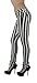 6065 - Black & White Striped 5 Pockets Classic Stretch Skinny Jeans Size 11/12