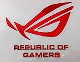 Asus VATH Republic of Gamers RED Metal Sticker 50 x 42mm [717]