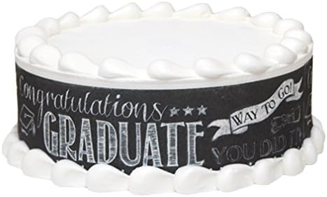 Graduation Chalkboard Edible Designer Print - three on a page