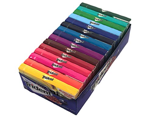 TRIDENT Sugar Free Chewing Gum - Ultimate Gum Variety Pack Assortment of (15 Delicious Flavors 210 Total Sticks)