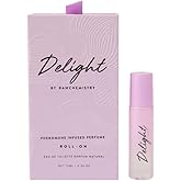 RawChemistry Delight Pheromone Infused Roll On Travel Size Perfume Oils for Women I White Musk Vanilla Perfume for Women