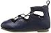 Carter's Girls' Amberlee Lace-up Ballet Flat, Navy, 9 M US Toddler