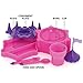 KidsFunwares Princess Platter Castle Place Setting - Transforms from a Castle into a Functional Meal Set - Includes Plate, Bowl, Fork, Spoon, Bowl and Condiment Plate - Dishwasher Safe