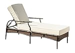 Panama Jack PJO-1201-ATQ-CL Rum Cay Chaise Lounge with Cushion, Espresso