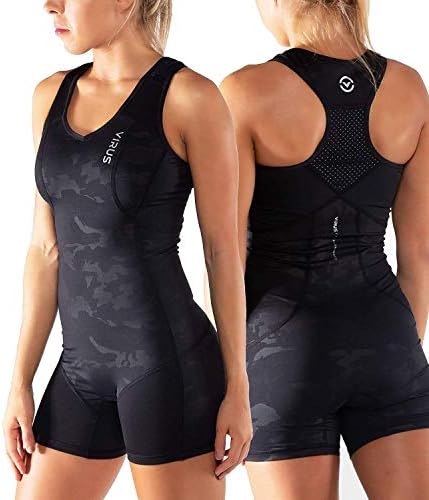 Virus EAU27 Womens Ascend Weightlifting Singlet - Black Camo - Olympic Lifting