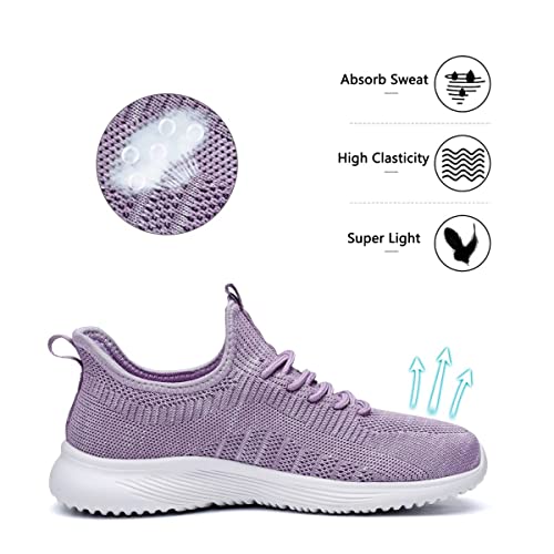 Lamincoa Women's Walking Tennis Shoes Memory Foam Athletic Lightweight Breathable Mesh Running