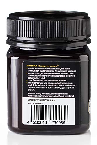 Larnac Manuka Honig 720+ MGO aus Neuseeland, 250g, zertifizierter Methylglyoxalgehalt – Bild 3