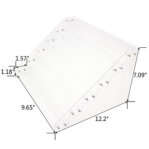 Gospire 66 Bottles of 6 Tier Acrylic Nail Polish Display Rack Stand Holder Jewelry Makeup Organizer